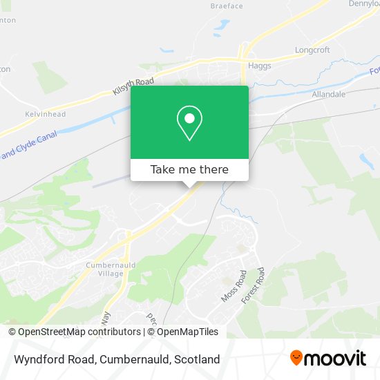 Wyndford Road, Cumbernauld map