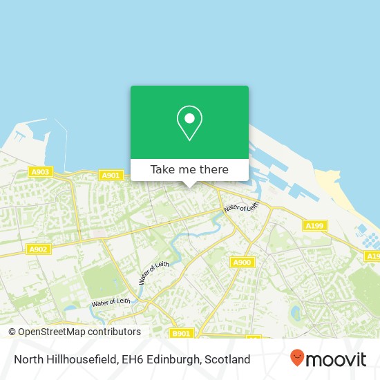 North Hillhousefield, EH6 Edinburgh map
