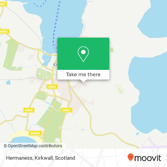 Hermaness, Kirkwall map