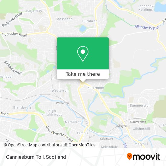 Canniesburn Toll map