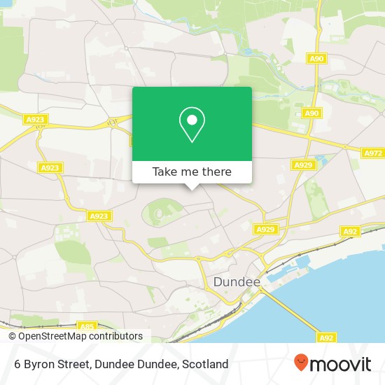 6 Byron Street, Dundee Dundee map