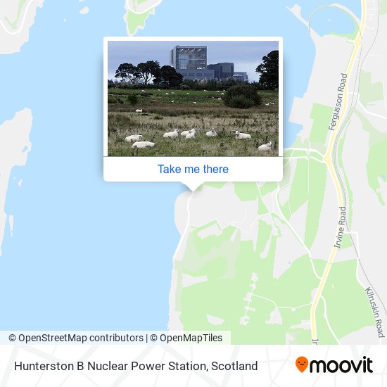 Hunterston B Nuclear Power Station map