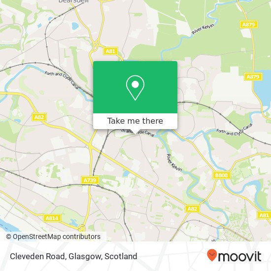 Cleveden Road, Glasgow map