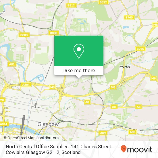 North Central Office Supplies, 141 Charles Street Cowlairs Glasgow G21 2 map