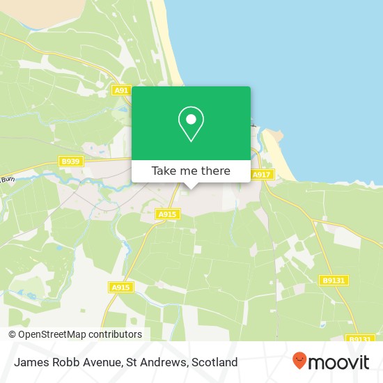 James Robb Avenue, St Andrews map