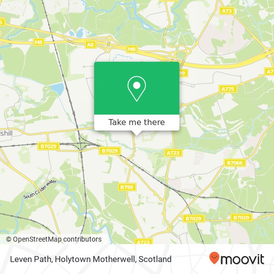 Leven Path, Holytown Motherwell map