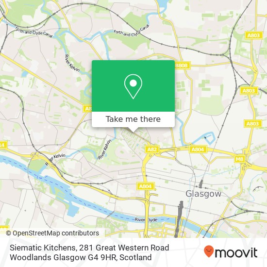Siematic Kitchens, 281 Great Western Road Woodlands Glasgow G4 9HR map
