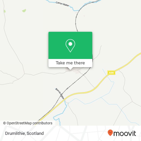 Drumlithie map