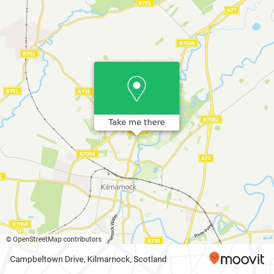 Campbeltown Drive, Kilmarnock map