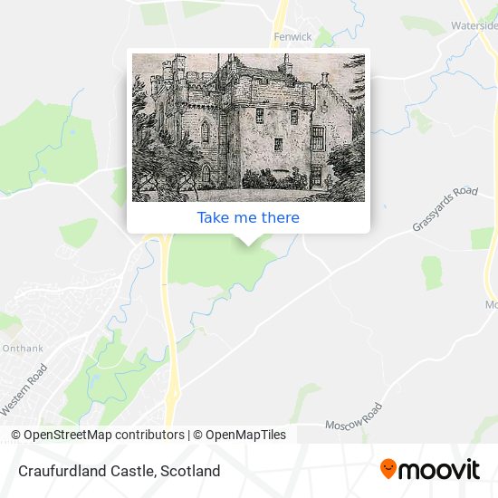 Craufurdland Castle map