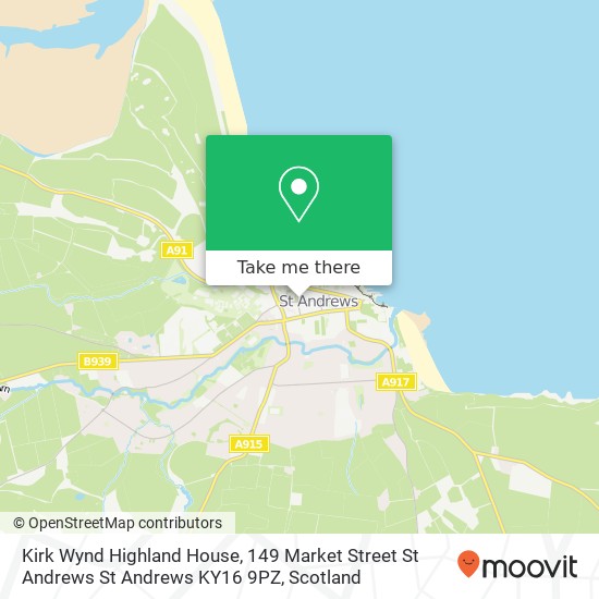 Kirk Wynd Highland House, 149 Market Street St Andrews St Andrews KY16 9PZ map