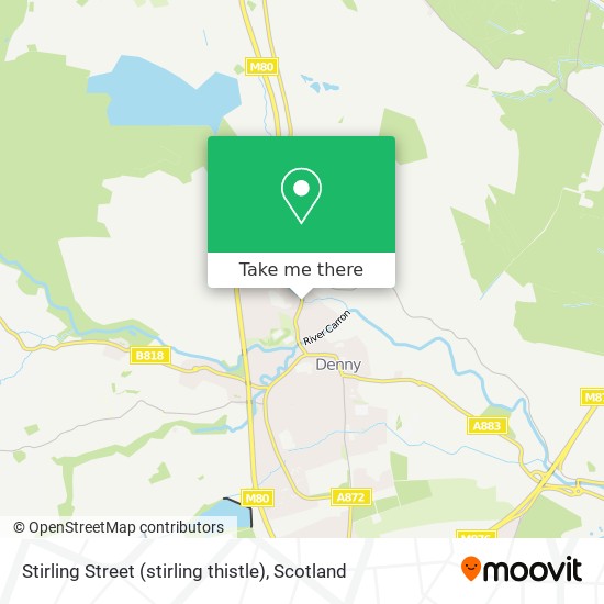 Stirling Street (stirling thistle) map