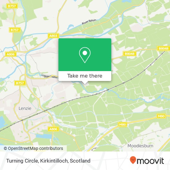 Turning Circle, Kirkintilloch map