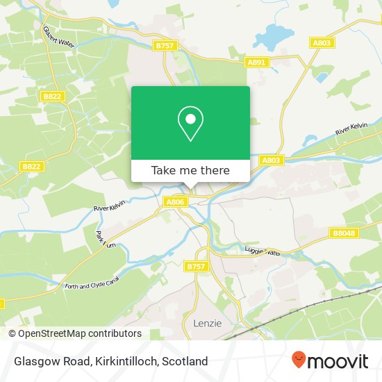 Glasgow Road, Kirkintilloch map