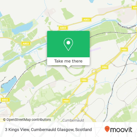 3 Kings View, Cumbernauld Glasgow map