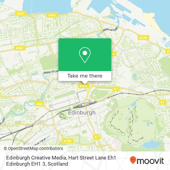 Edinburgh Creative Media, Hart Street Lane Eh1 Edinburgh EH1 3 map