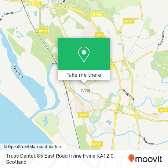 Truss Dental, 85 East Road Irvine Irvine KA12 0 map