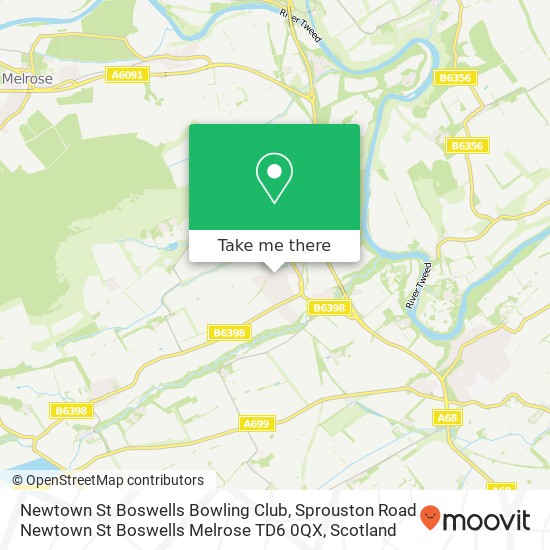 Newtown St Boswells Bowling Club, Sprouston Road Newtown St Boswells Melrose TD6 0QX map