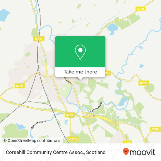 Corsehill Community Centre Assoc. map