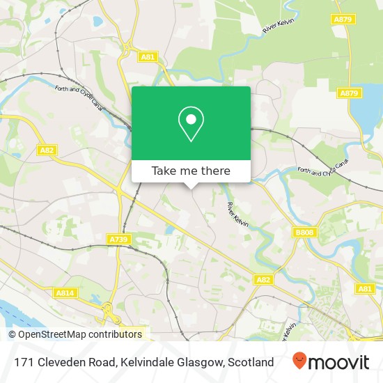 171 Cleveden Road, Kelvindale Glasgow map