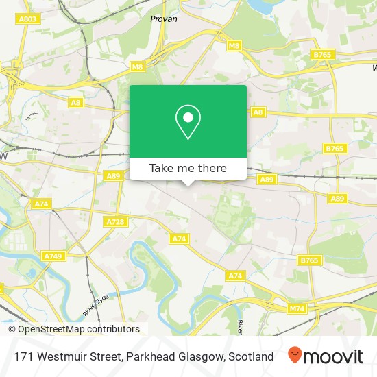 171 Westmuir Street, Parkhead Glasgow map