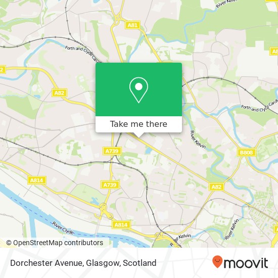 Dorchester Avenue, Glasgow map