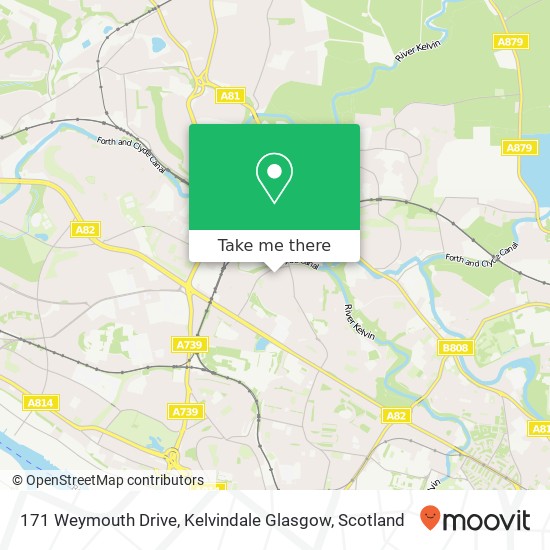 171 Weymouth Drive, Kelvindale Glasgow map