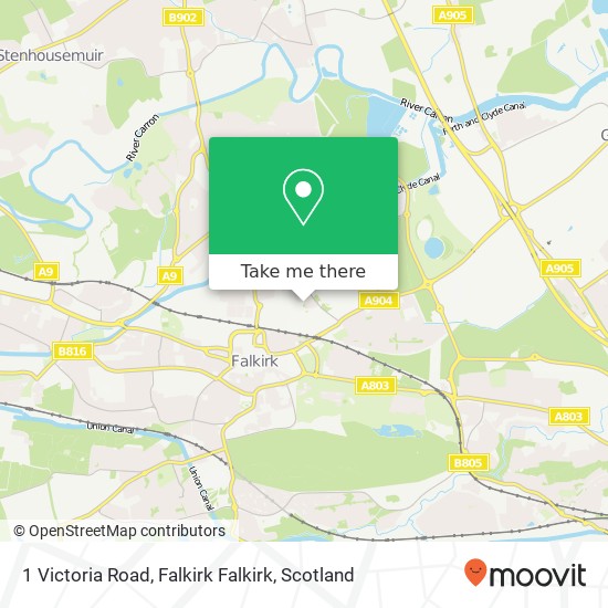 1 Victoria Road, Falkirk Falkirk map