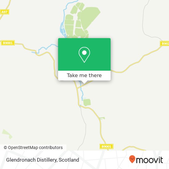 Glendronach Distillery map