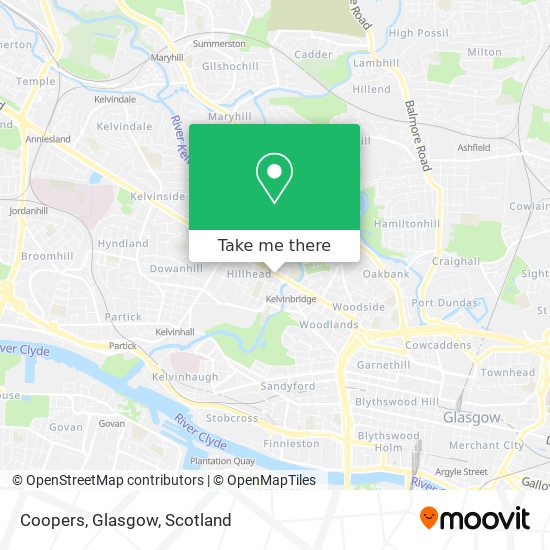 Coopers, Glasgow map