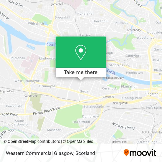 Western Commercial Glasgow map