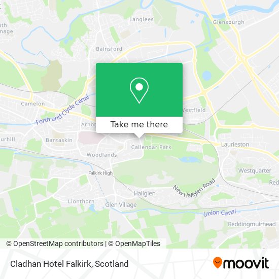 Cladhan Hotel Falkirk map