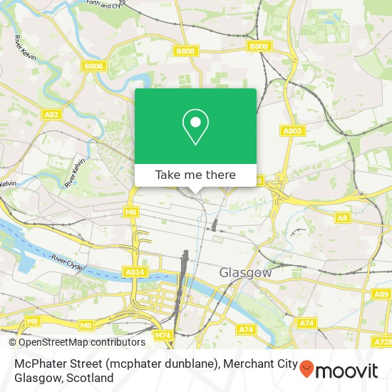 McPhater Street (mcphater dunblane), Merchant City Glasgow map