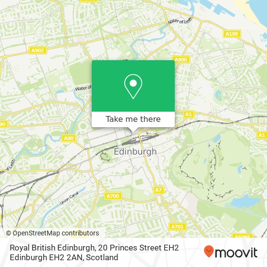 Royal British Edinburgh, 20 Princes Street EH2 Edinburgh EH2 2AN map