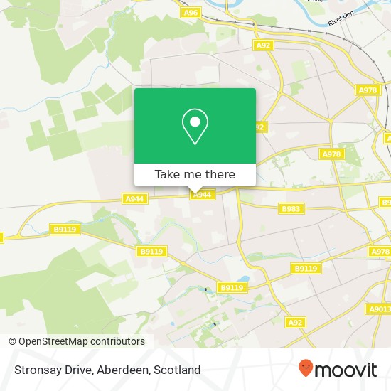 Stronsay Drive, Aberdeen map