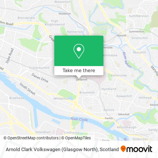 Arnold Clark Volkswagen (Glasgow North) map