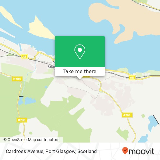 Cardross Avenue, Port Glasgow map