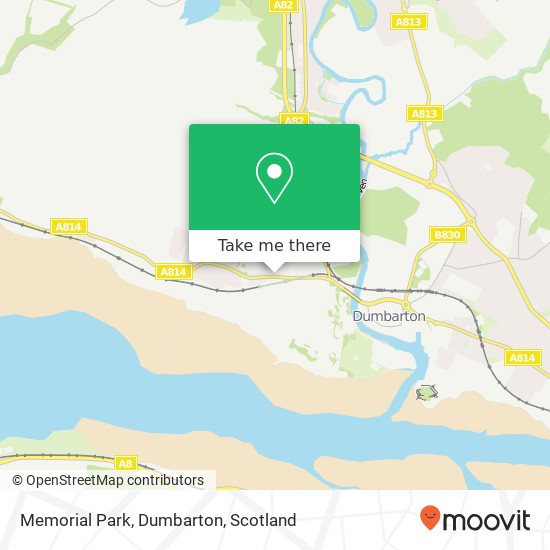 Memorial Park, Dumbarton map