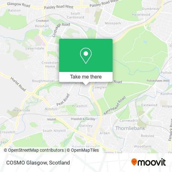COSMO Glasgow map