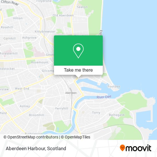 Aberdeen Harbour map