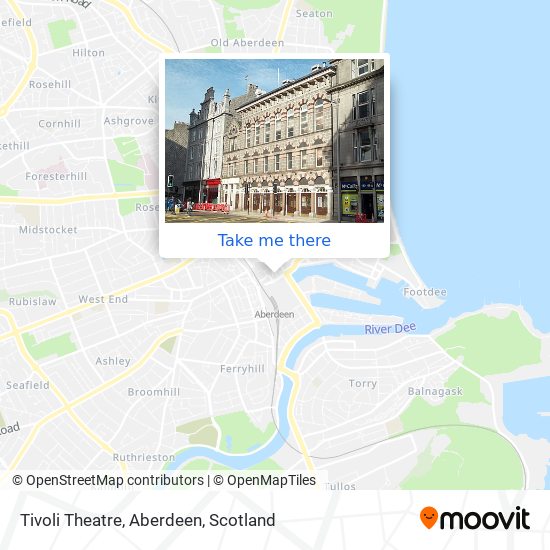 Tivoli Theatre, Aberdeen map