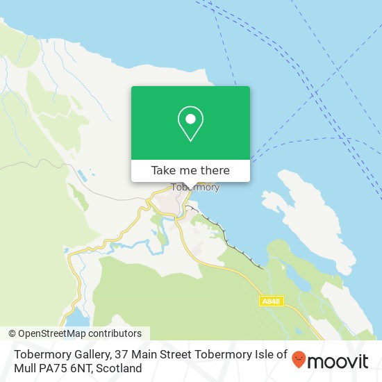 Tobermory Gallery, 37 Main Street Tobermory Isle of Mull PA75 6NT map