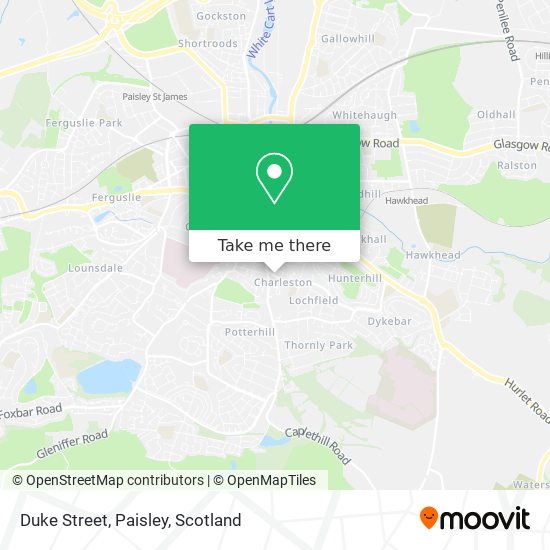 Duke Street, Paisley map