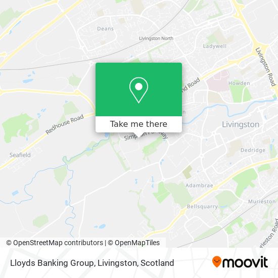 Lloyds Banking Group, Livingston map