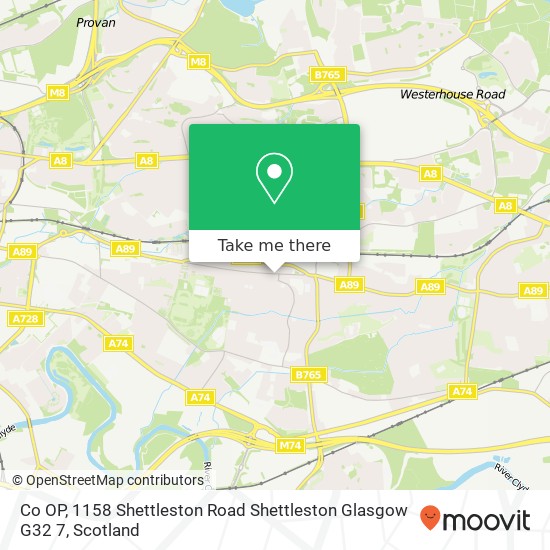 Co OP, 1158 Shettleston Road Shettleston Glasgow G32 7 map