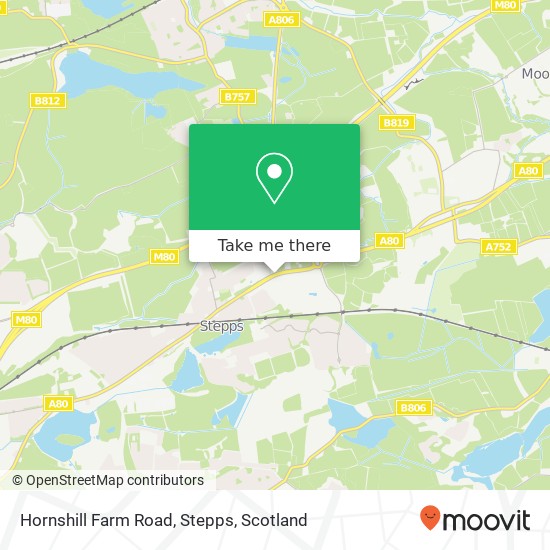 Hornshill Farm Road, Stepps map