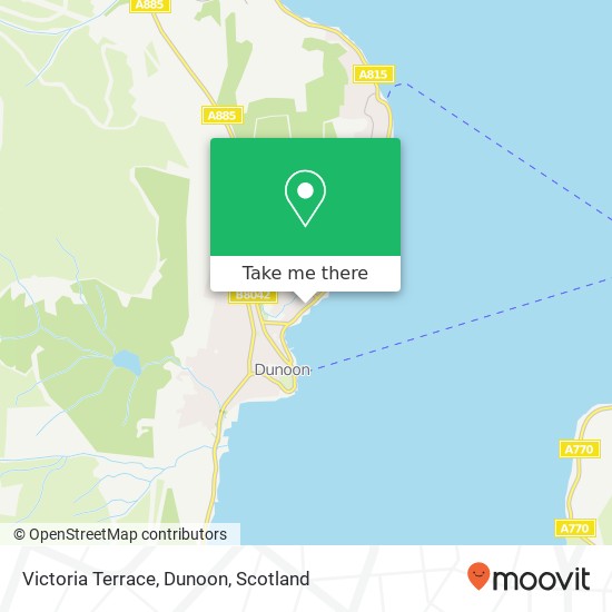 Victoria Terrace, Dunoon map