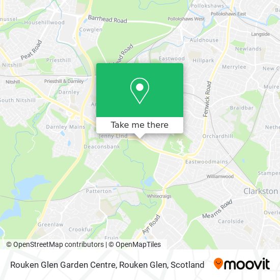 Rouken Glen Garden Centre, Rouken Glen map