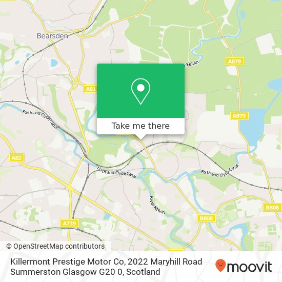 Killermont Prestige Motor Co, 2022 Maryhill Road Summerston Glasgow G20 0 map