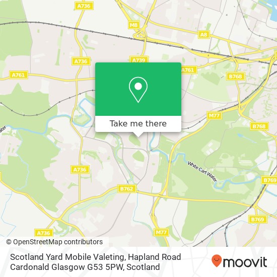 Scotland Yard Mobile Valeting, Hapland Road Cardonald Glasgow G53 5PW map